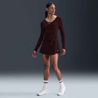 Nike Womens One Dri-FIT Skirt in Red | IH8614-652