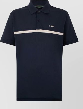 HUGO BOSS cotton pique polo shirt short sleeves