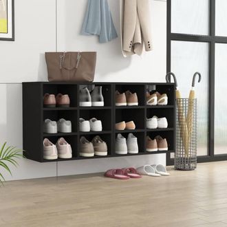 Berkfield Home Shoe Cabinets 2 pcs Black 52.5x30x50 cm