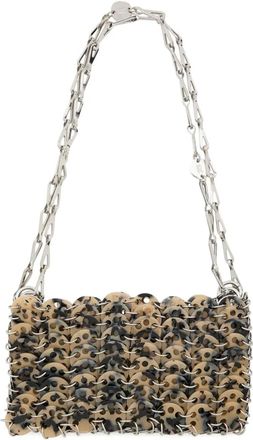 Paco Rabanne Borsa a spalla con decorazione a dischi - Toni neutri