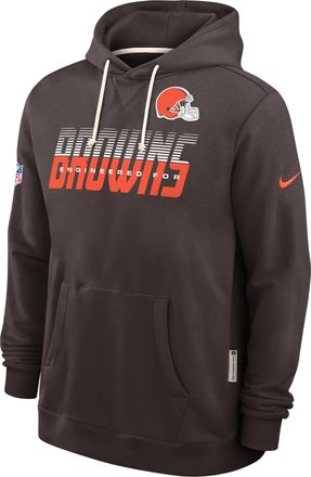 Nike Cleveland Browns Sideline Standard Issue Nike Mens Dri-FIT NFL Pullover Hoodie in Brown | 03AZ2DI9I-SX8