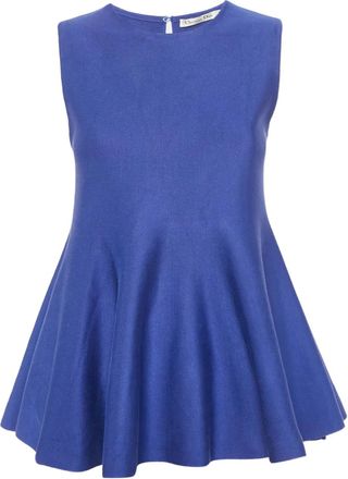 Dior Flared gebreide top - Blue