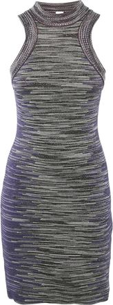 Missoni Lurex midi-jurk met zigzag patroon - Paars