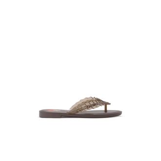 Ganni Flip Flops, female, Brown, Size: 8 US Jelly Flip Flops