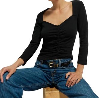 Nation Ltd Mikaela Top In Jet Black