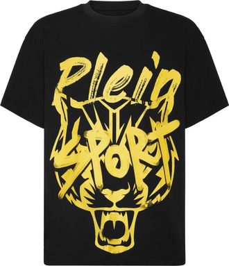 Plein Sport Mykonos Fit T-Shirt - Heren - Sportshirts - Zwart - XL - Fitness