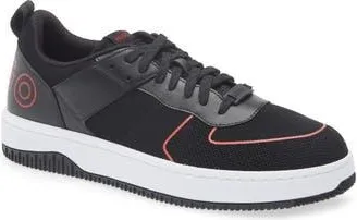 BOSS Kilian Tennis Sneaker in Black/Red at Nordstrom Rack, Size 13