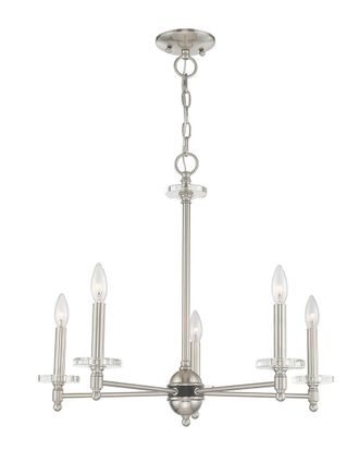 Livex Lighting Livex Bancroft 5 Lt Brushed Nickel Chandelier