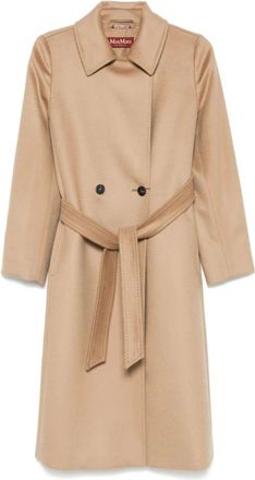 Max Mara Jassen, Dames, Beige, S, Elegant Coat Bcollag 587 006