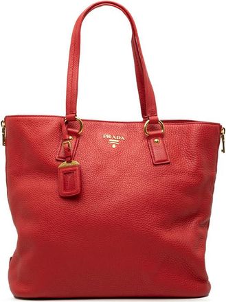 Prada Pre-owned Prada Vitello Daino Side Zip Tote Ladies F0MWEQ5ZH0KPUY3O