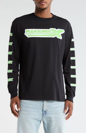 Pleasures Long Sleeve Graphic T-shirt in Black at Nordstrom, Size Xx-Large