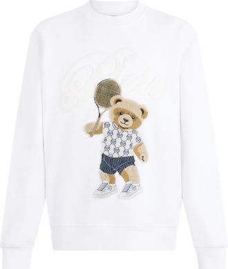 Philipp Plein Round Neck Sweatshirt Teddy Tennis