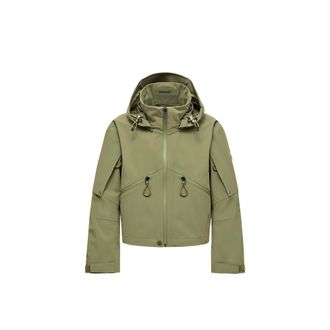 Moncler Moncler Kibira Hooded Shell Jacket, Women, Green, Size: 1