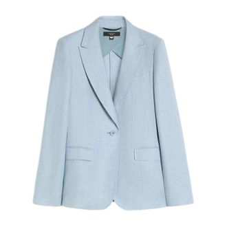 Max Mara Blazers, female, Blue, Size: 2XS Wkdnalut Jacket
