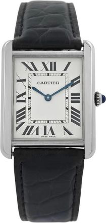 Cartier Pre-owned Cartier Tank Solo Silver Dial Mens Watch W5200003