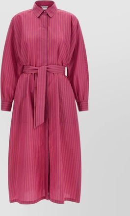 Max Mara mxmlord dress striped long belted waist