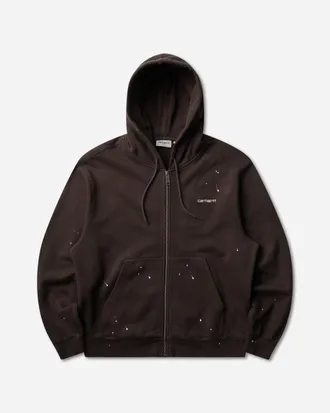 Carhartt Work in Progress Men s Hooded Painter Jacket Tobacco (Destroy Wash)