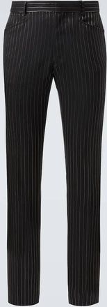 Tom Ford Pantaloni da abito Dylan in lana e seta
