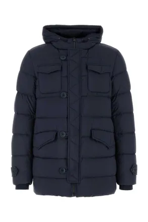 Herno Blue LEskimo down jacket
