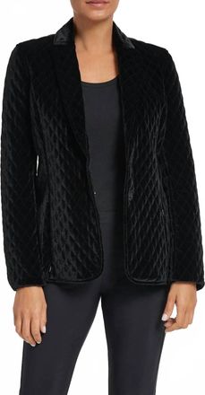 Anatomie Holland Velvet Blazer In Black