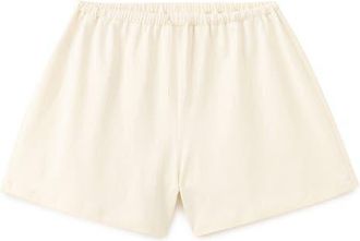 Mango Cotton Pajama Shorts in Pastel Yellow at Nordstrom, Size Medium