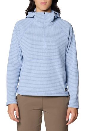 Mountain Hardwear Summit Grid Half Zip Hoodie in Beach Breeze at Nordstrom, Size X-Large