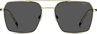 HUGO BOSS Occhiali da sole squadrati - Oro