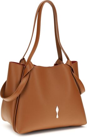 Christian Louboutin Womens Small Bettina Tote Bag Cuoio Calf Leather Bos Taurus Shoulder