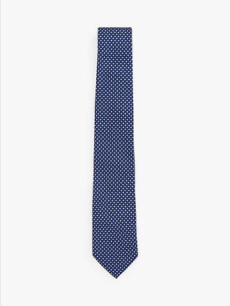 Tommy Hilfiger Pure Silk Micro Square Jacquard Tie