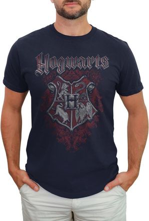 Harry Potter Mens Harry Potter Vintage Artistic Crest Graphic T-Shirt in Navy Blue at Nordstrom, Size Xxx-Large