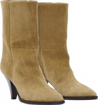 Isabel Marant Womens Rouxa Suede Boots In Taupe