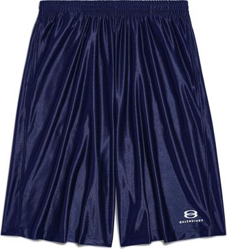 Balenciaga Unity Sports Icon Basketball Shorts Dark Blue White 795260TQVX35004