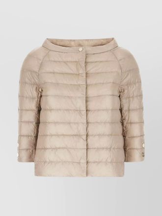 Herno quilted 3/4 sleeves lightweight down jacket
