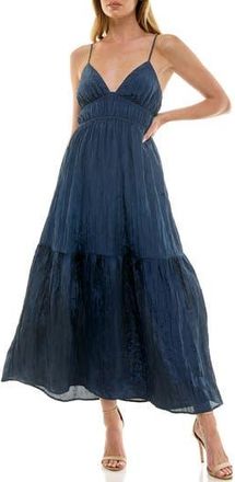 Socialite Cami Empire Waist Tiered Maxi Dress in Deep Indigo at Nordstrom Rack, Size X-Large