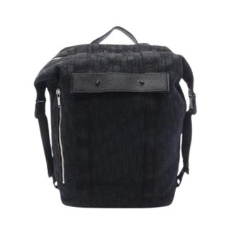 Dior Pre-owned Canvas Rugzak - Heren - Pre-owned - Zwart - Maat: ONE Size Leer