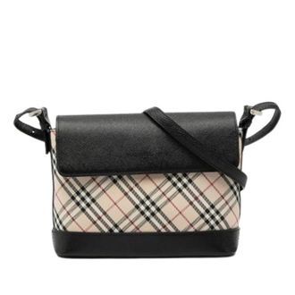 Burberry Pre-owned Cross Body Bags, female, Multicolor, Size: ONE SIZE Pre-owned Vintage Canvas Crossbody Bag