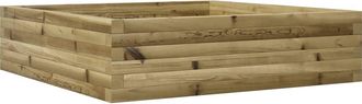 vidaXL Jardinera De Madera De Pino Impregnada 90x90x23 Cm Vidaxl