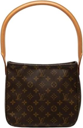 Louis Vuitton Pre-owned Vintage Monogram Schoudertas - Dames - Vintage Schoudertas - Bruin - ONE Size - Leer - Vintage