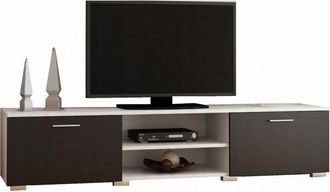 OEM Mobile Porta Tv Moderno 150 Bianco E Nero Roma