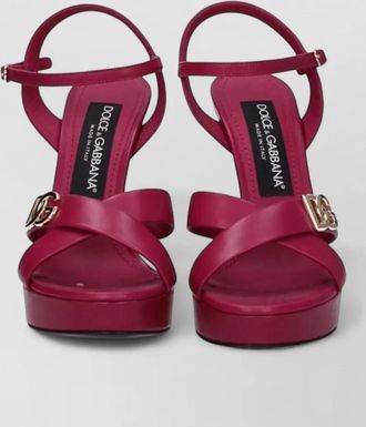 Dolce & Gabbana leather platform pumps