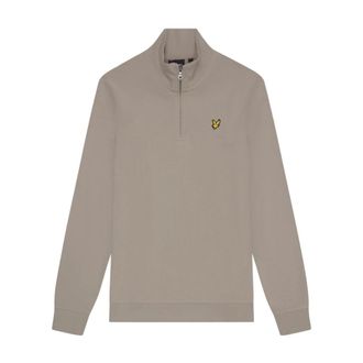 Lyle & Scott Loopback Quarter Zip Sweatshirt - - Sweatshirts & Hoodies - Uomo - Beige - XL