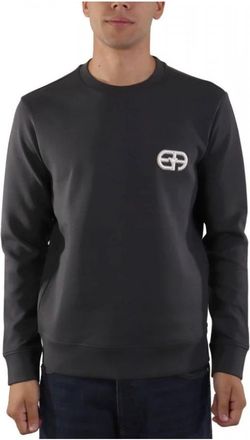 Emporio Armani Logo Sweatshirt - Heren - Sweatshirts - Zwart - M - Katoen - Hoodies & sweatvesten