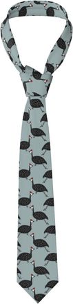 Generic Skinny Tie,Guinea Fowl Bird Cute Pattern Slim Necktie for Men Neck Tie for Wedding Party Business