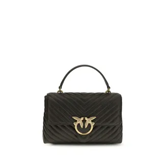 Pinko Calf Leather Bos Taurus Womens Handbag