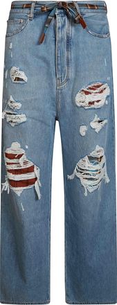 Amiri Jeans Baggy Distressed Denim Jeans