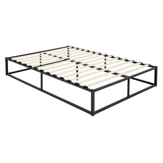 ML Design Cama met&aacute;lica negra, 200x160 cm, de estructura de acero