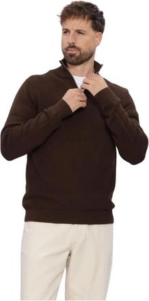 Selected Sweaters - Heren - Coltruien - Bruin - L - Truien & Vesten