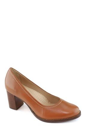 Marc Joseph New York NYC Leather Pump in Cognac Napa at Nordstrom, Size 6.5