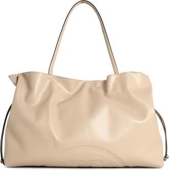 Tory Burch Tory Burch grote Shopping Ella Natuura tas met licht stenen leren trekkoord