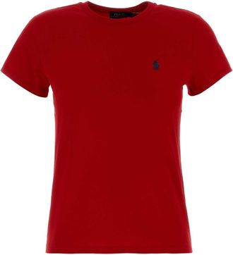 Polo Ralph Lauren Red Cotton T Shirt